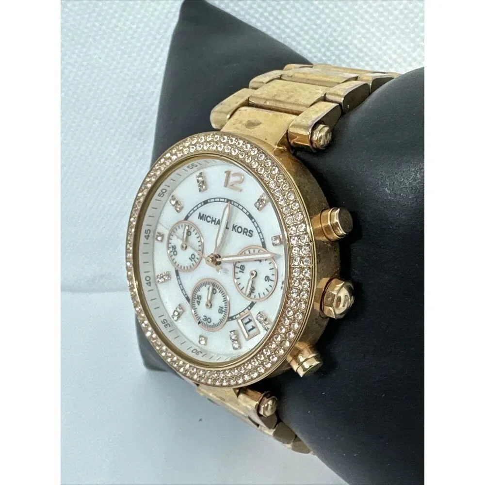 Michael Kors Parker MK5491 Women's Gold Stainless Steel Analog Dial Watch NUL34
